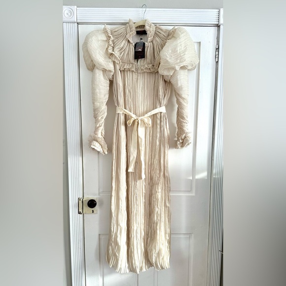 CRIMSON PEAK La Femme en Noir Edith Victorian Gown in Ivory - size medium - NWT - Picture 7 of 12